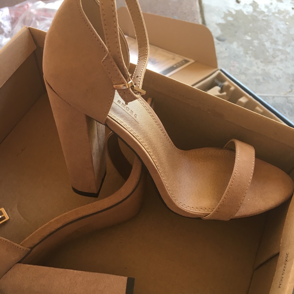 ASOS Heeled nude sandals